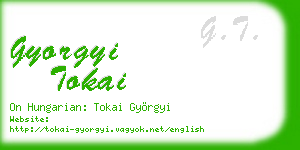 gyorgyi tokai business card