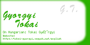 gyorgyi tokai business card